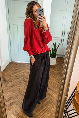 Lush Red Blouse