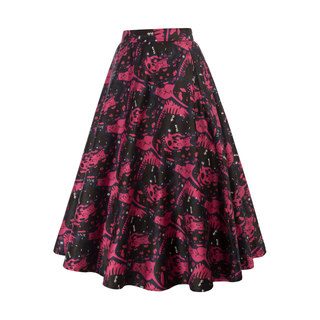 Dark Slate Gray Kittyn Era Swing Skirt