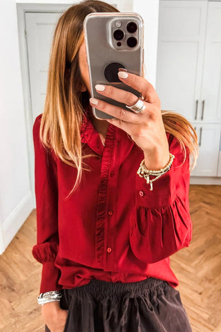 Lush Red Blouse