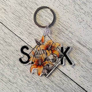 SASK Diamond Keychain