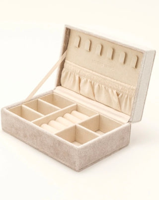 Velvet Cream Jewellery Box