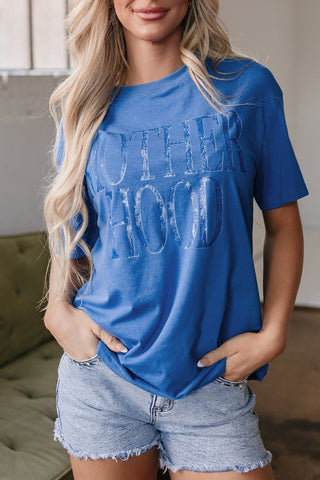 Motherhood Graphic Tee | True Blue