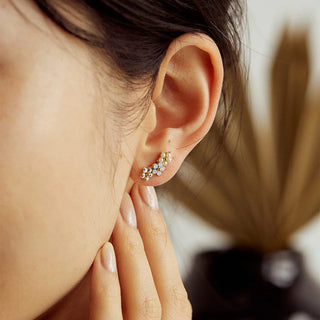 Floral Climber Earrings