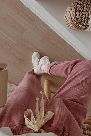 Dusty Rose Corduroy Set | Hoodie + Pants