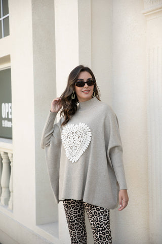 Lace My Heart Sweater