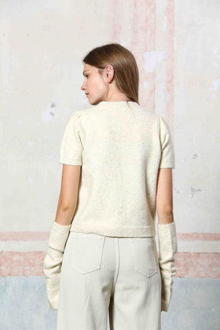 Susie Knit Tee with Arm Warmers