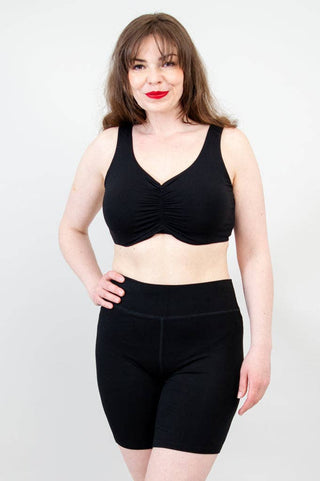 Bamboo Clipper Bra Top | Black