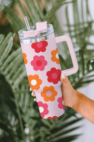Boho Floret Tumbler | 40oz | Straw + Lid