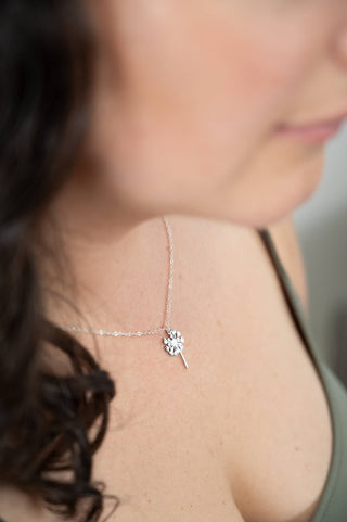 Dandelion Pendant Necklace | Gold