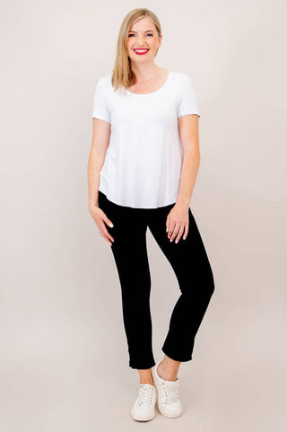 Tessa Bamboo Tee | White