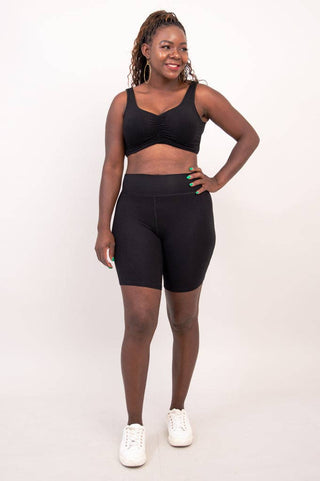 Bamboo Clipper Bra Top | Black