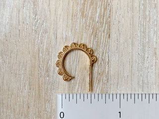 Golden Lace Hoops