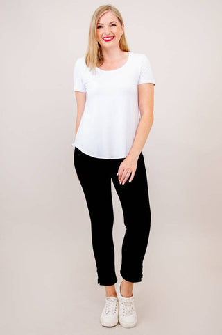 Tessa Bamboo Tee | White