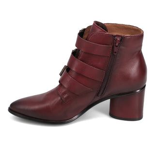 Janae Heeled Boot in Bordeaux Antique