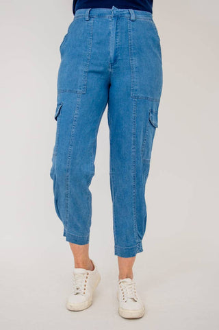 Steel Blue Sharon Pant, Tencel Denim: LARGE