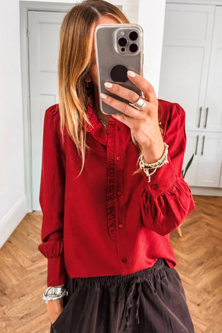 Lush Red Blouse