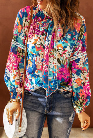 Willa Watercolour Floral Blouse