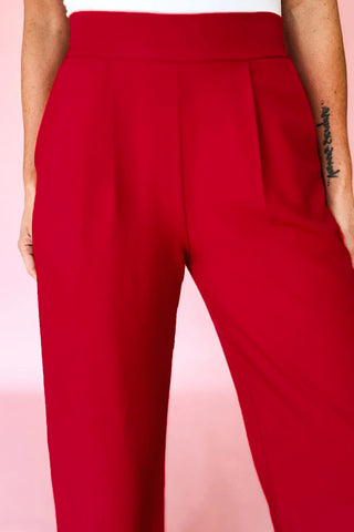 Tyra Trousers | Red