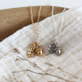 Acorn & Oak Leaf Necklace