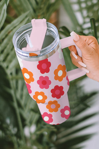 Boho Floret Tumbler | 40oz | Straw + Lid