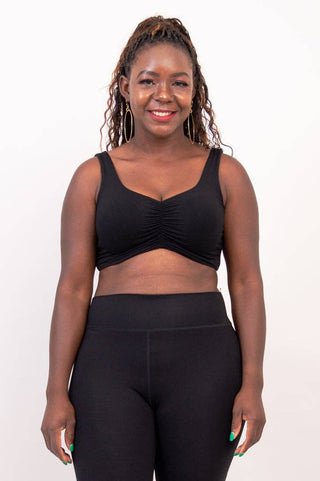 Bamboo Clipper Bra Top | Black