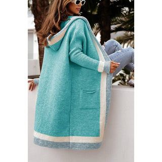 Cadet Blue Addison Longline Cardigan (Turquoise)