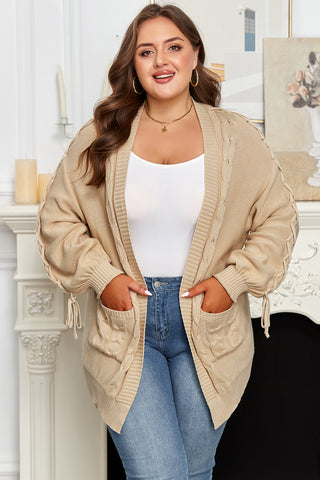 Cable Knit Cardigan | Plus Size