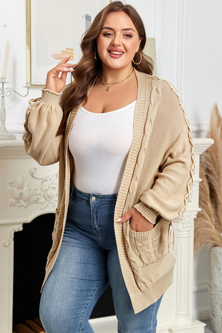 Cable Knit Cardigan | Plus Size