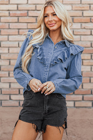 Sofia Denim Top