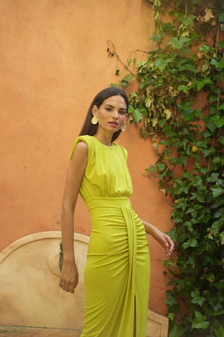 Panama Dress | Neon Citrus