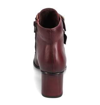 Janae Heeled Boot in Bordeaux Antique