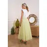 Light Gray Aislynn Tulle Skirt (Pistachio)