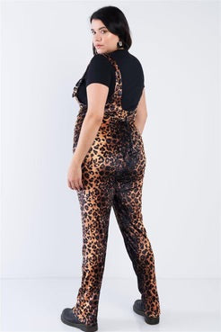 Lavender Zehra Leopard Jumpsuit (Plus)