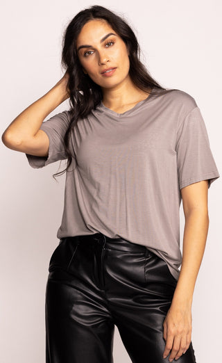 Light Gray The Camilla Top (Light Ash)