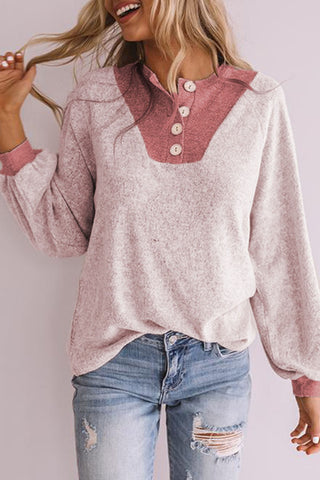 Gray Camryn Puff Sleeve Top