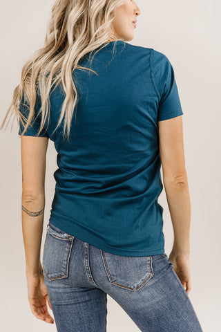 Dark Slate Gray Lulu Crew Neck Tee (Dark Blue)