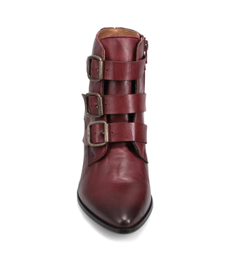 Janae Heeled Boot in Bordeaux Antique