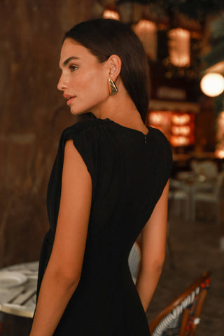 Daphne Glitter Dress | Midnight Shimmer