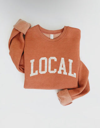 Ultra-Cozy Sweatshirt “LOCAL” Orange {pre-order}