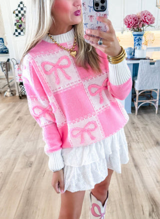 Bella Bow Crewneck Sweater {pre-order}