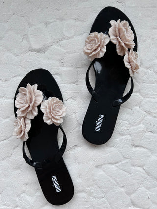 Melissa Jelly Sandal in Beige Florals