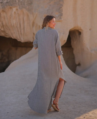 Gabby Muslin Cotton Shirt Dress {pre-order}