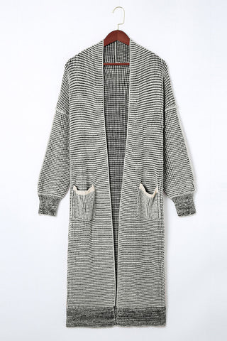 Lavender Grey Longline Cardigan