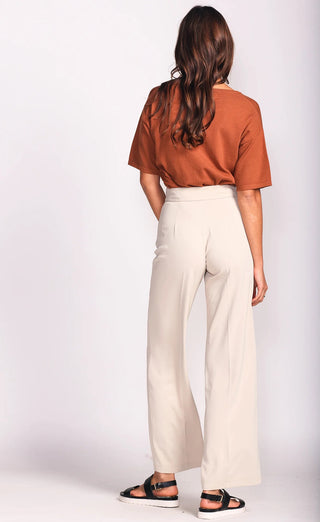 Antique White Heather Pant in Beige