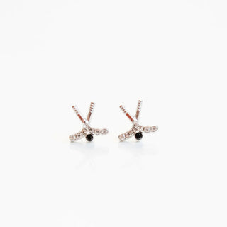 Snow Hockey Stix Earrings