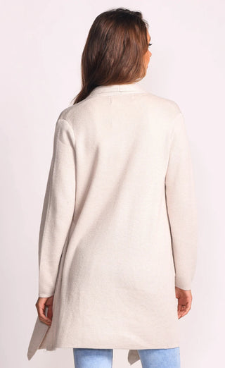 Misty Rose The District Cardigan in Light Grey