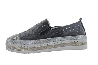 Celeste Slip-On Studded Sneaker in Black