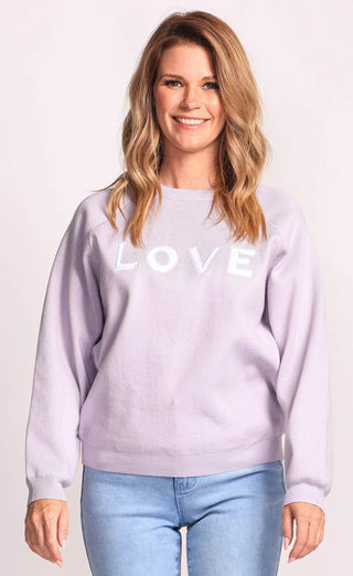 Misty Rose Lilac Love Pullover