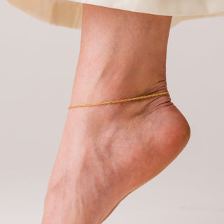 Singapore Chain Gold-Filled Anklet