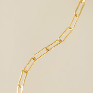 Paperclip Chain Gold-Filled Anklet